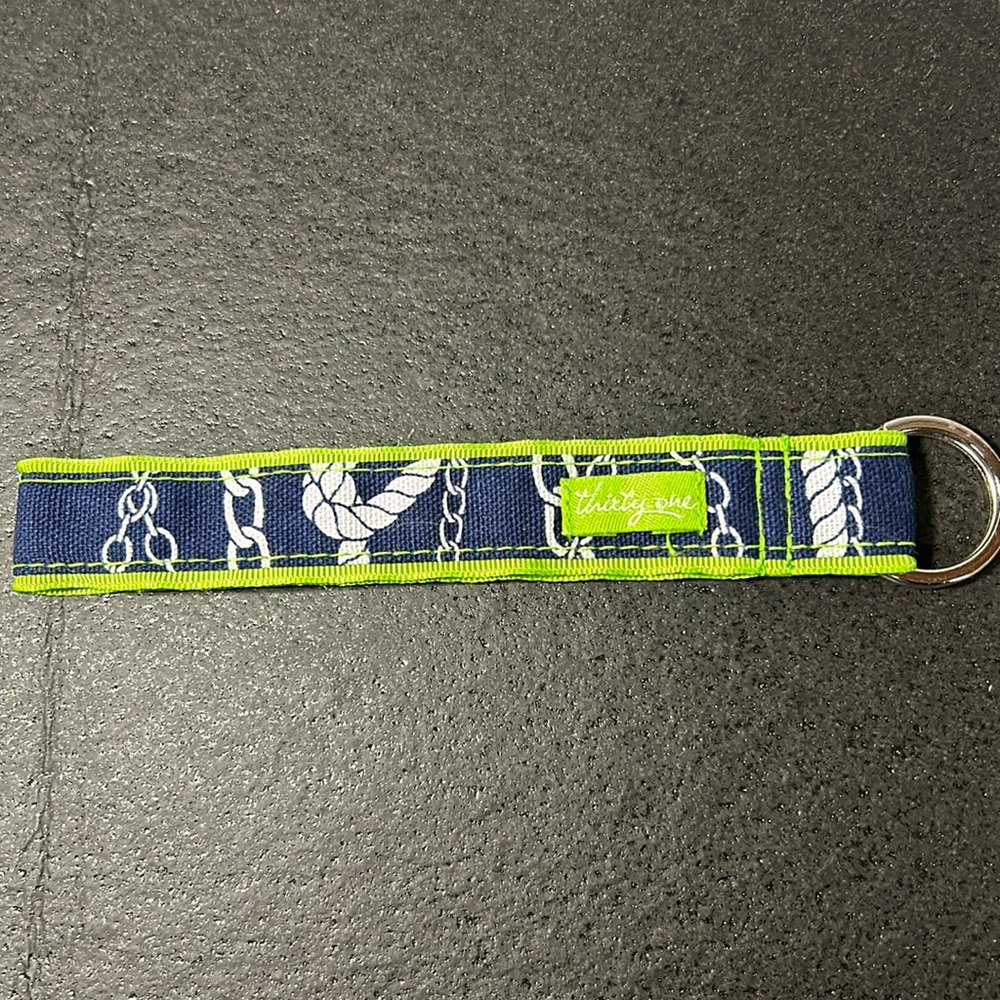 Thirty-One Key Holder Wristlet, Nautical
